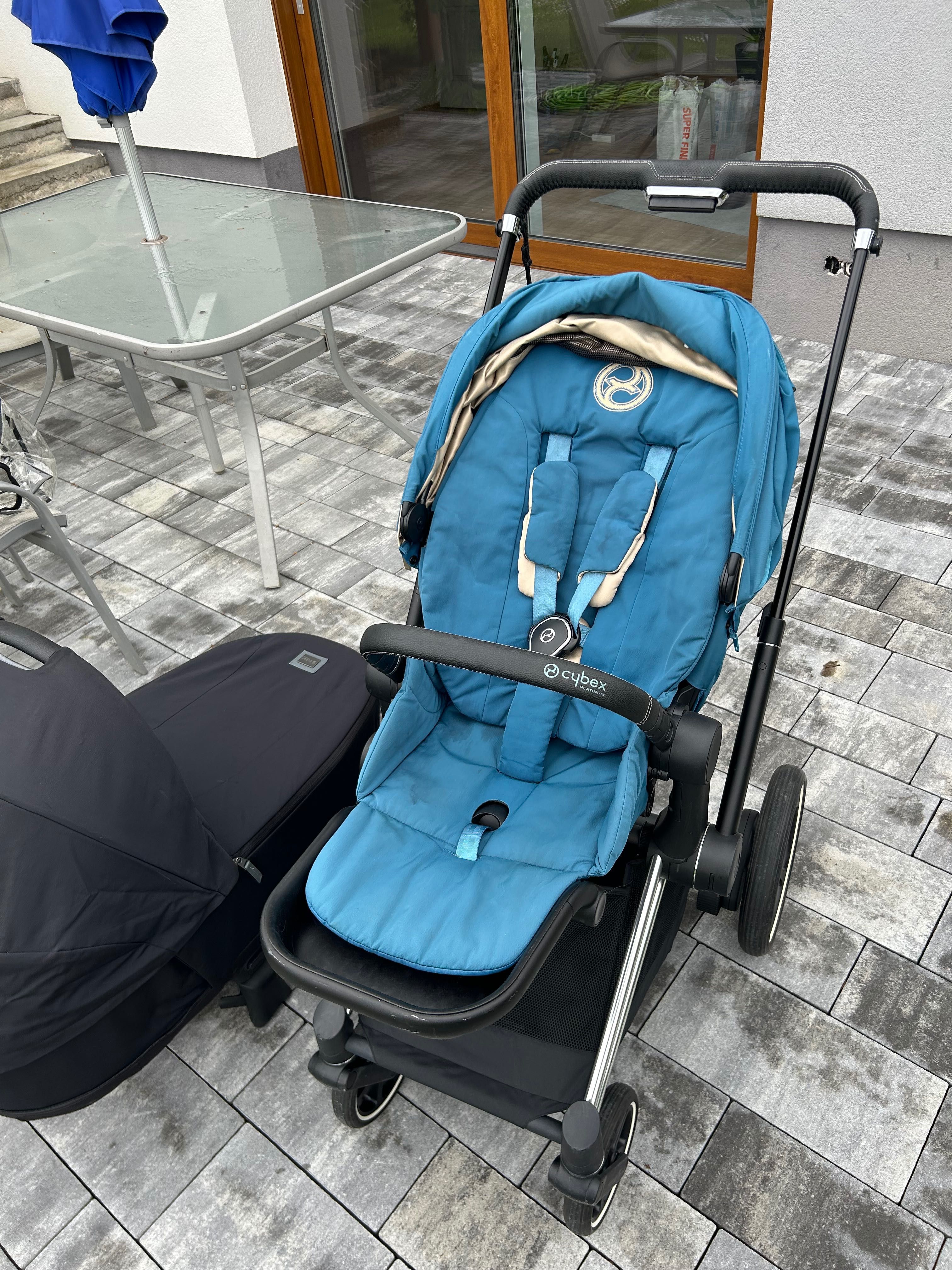 Cybex ePriam 4.0 + BRITAX BABY SAFE 3 i-Size z bazą ISOFIX