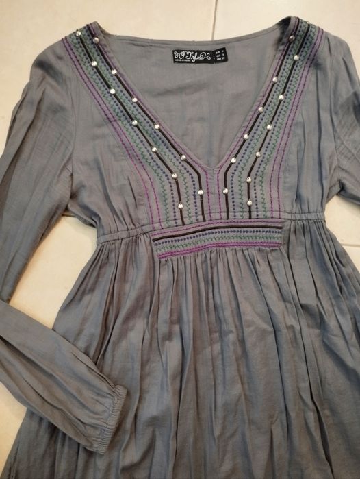 Vestido cinza da Zara