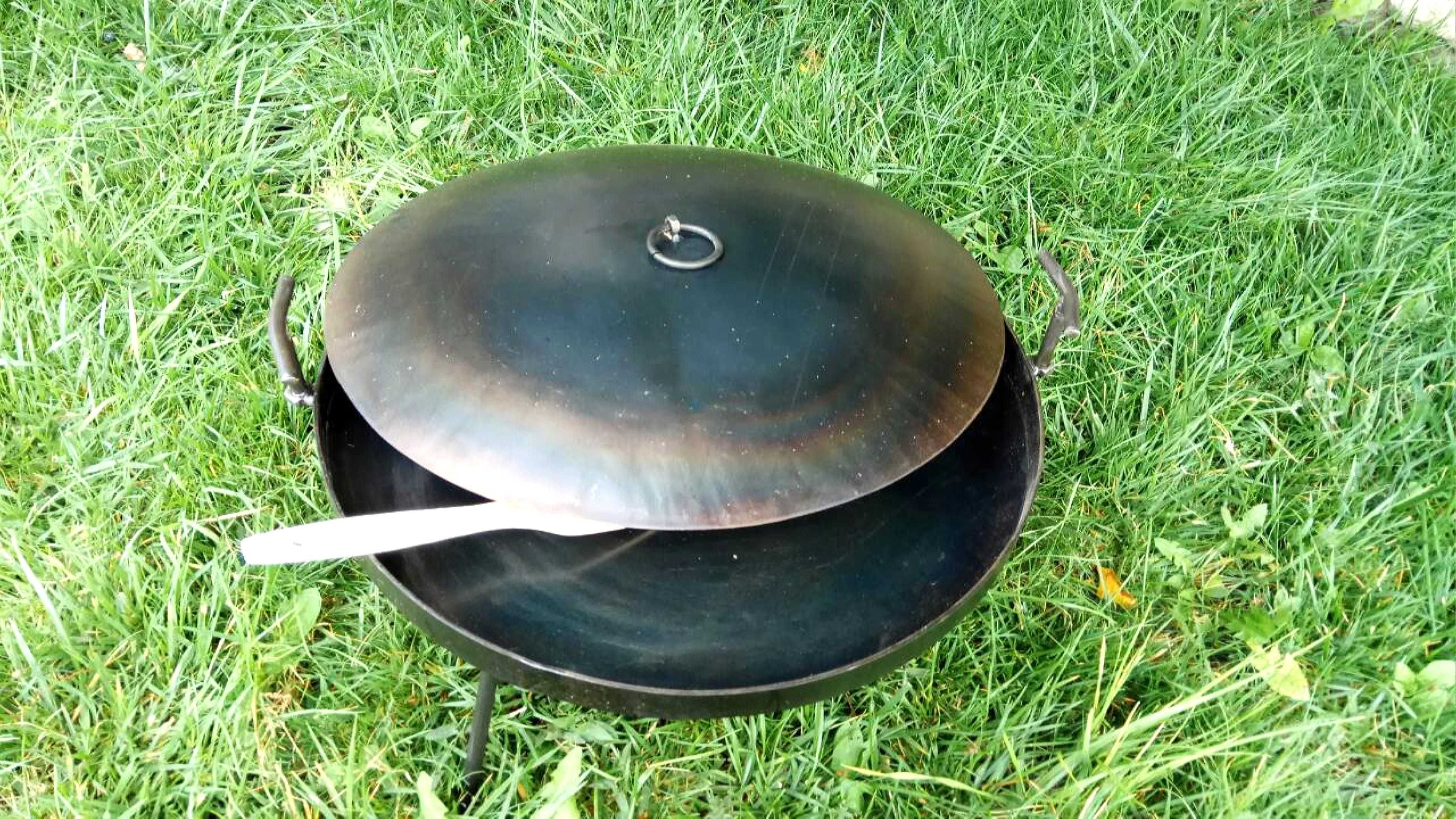 Сковорода з диска борони садж сковорідка на природу мангал