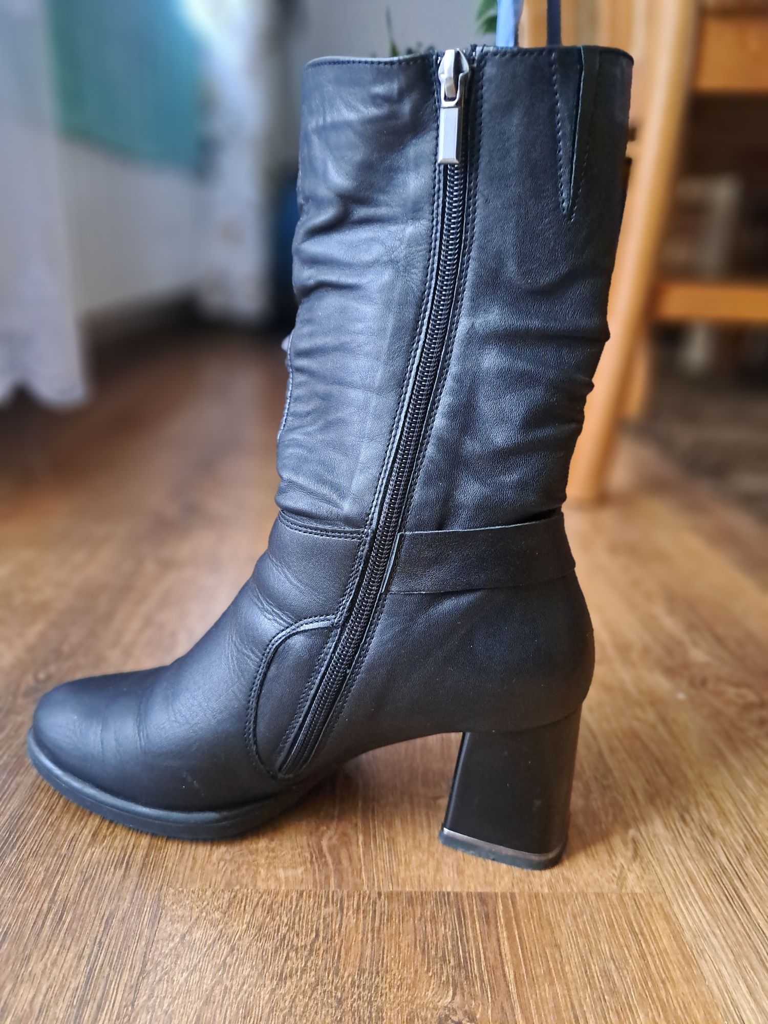 Skórzane buty botki/kozaki lavorazione artigiana