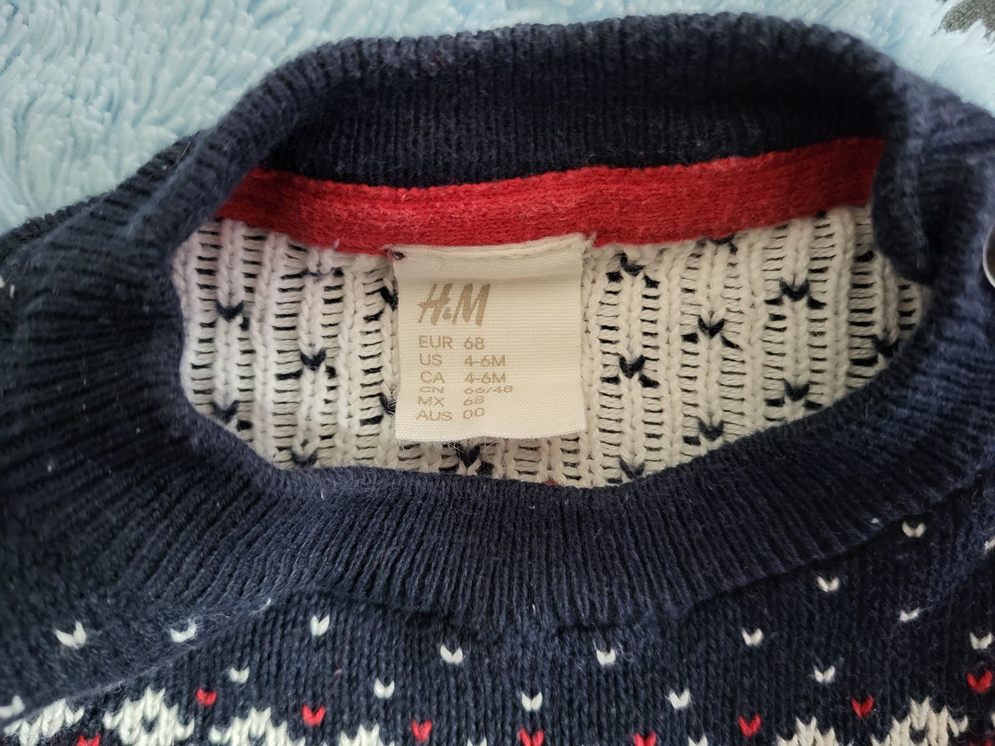 Sweter świąteczny dla chłopca 68