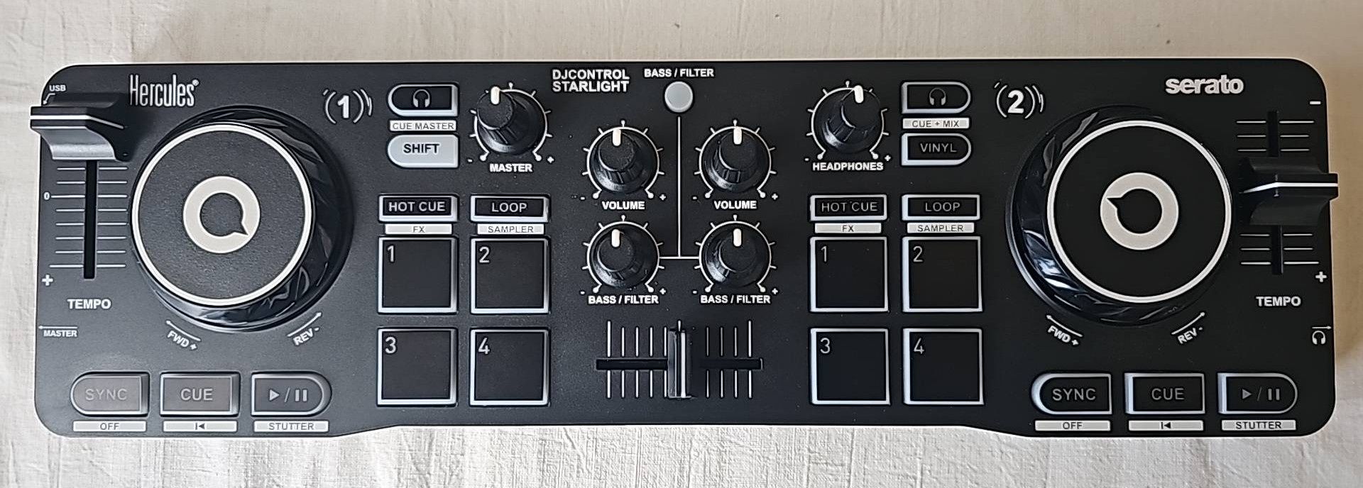 Kontroler DJcontrol Hercules Starlight, jak nowy, tania wysyłka