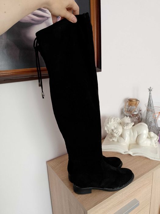 Długie kozaki damskie 37