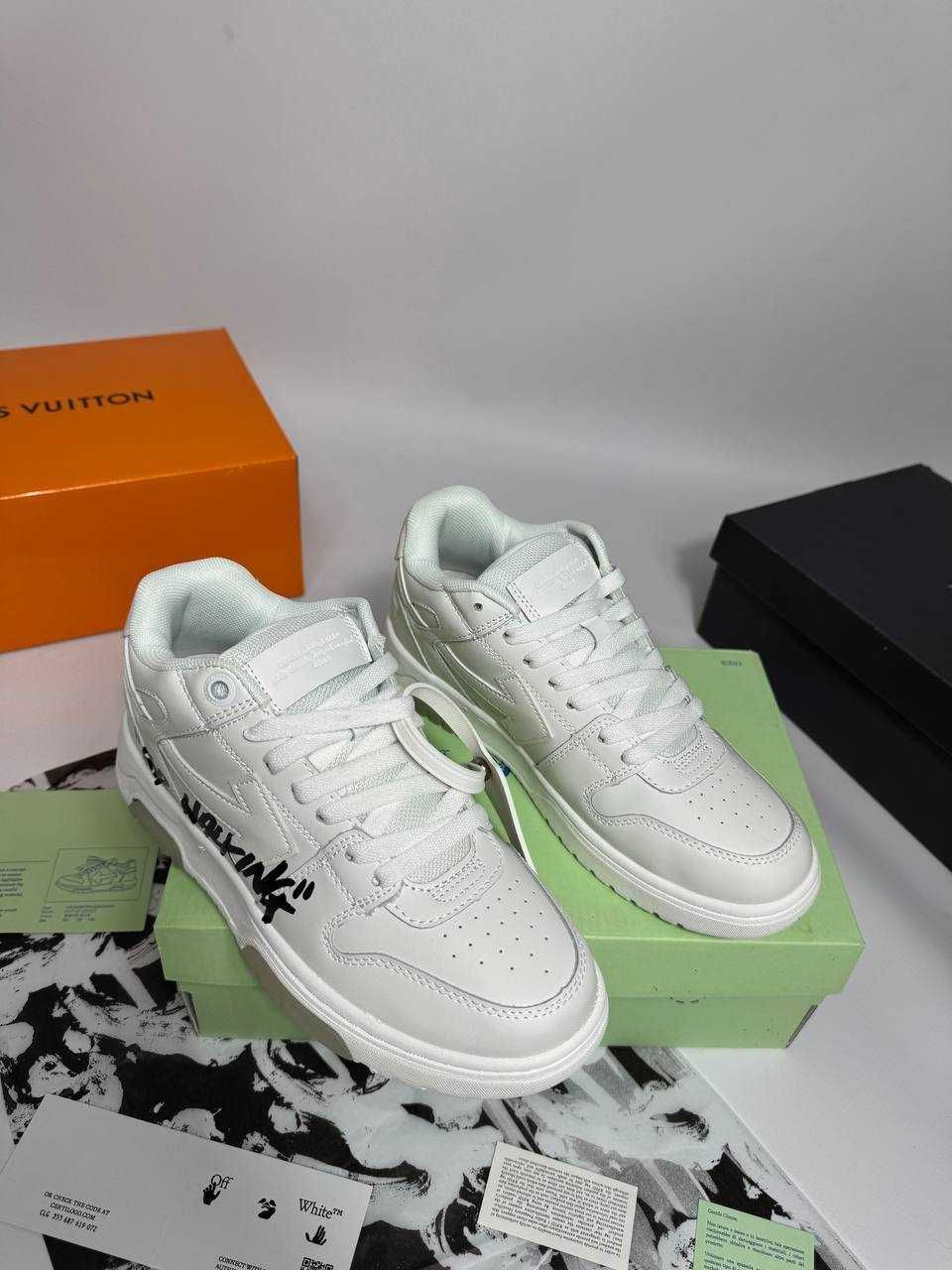 ‼️ТОП‼️Кросівки Off-White білі,чорний FOR WALKING 36-45 офвайт кроссы