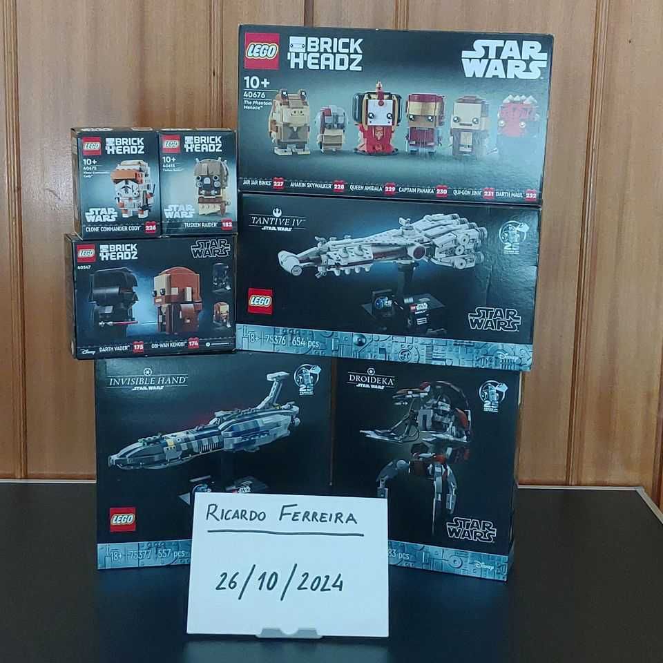 LEGO Star Wars - novos, selados, descontinuados