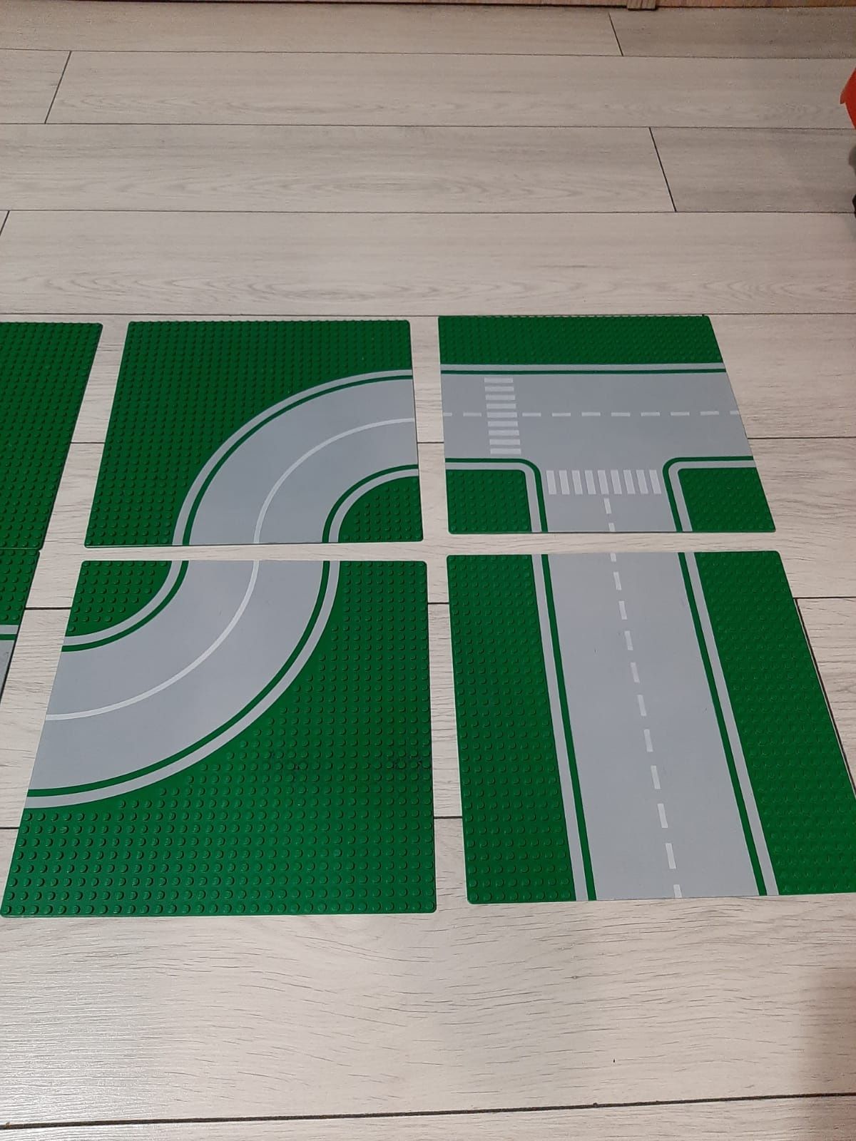 LEGO płyty, baseplate 32x32 droga, uluca, skrzyżowanie, zakręt