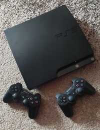 PlayStation 3 slim PS3 + 2 pady + 66 GIER