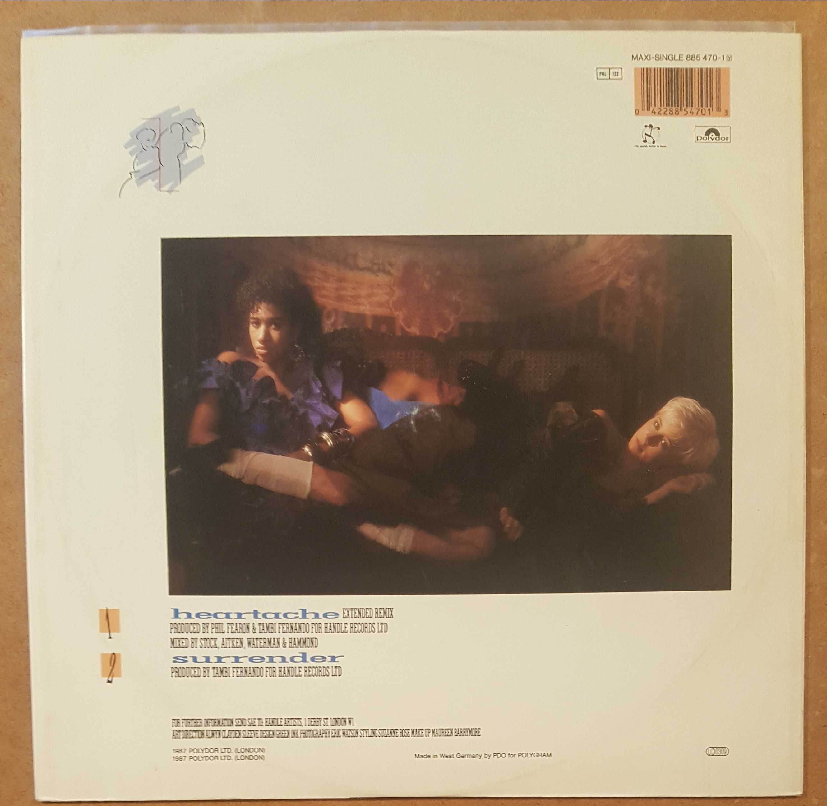 Pepsi & Shirlie - Heartache, maxisingiel 12"
