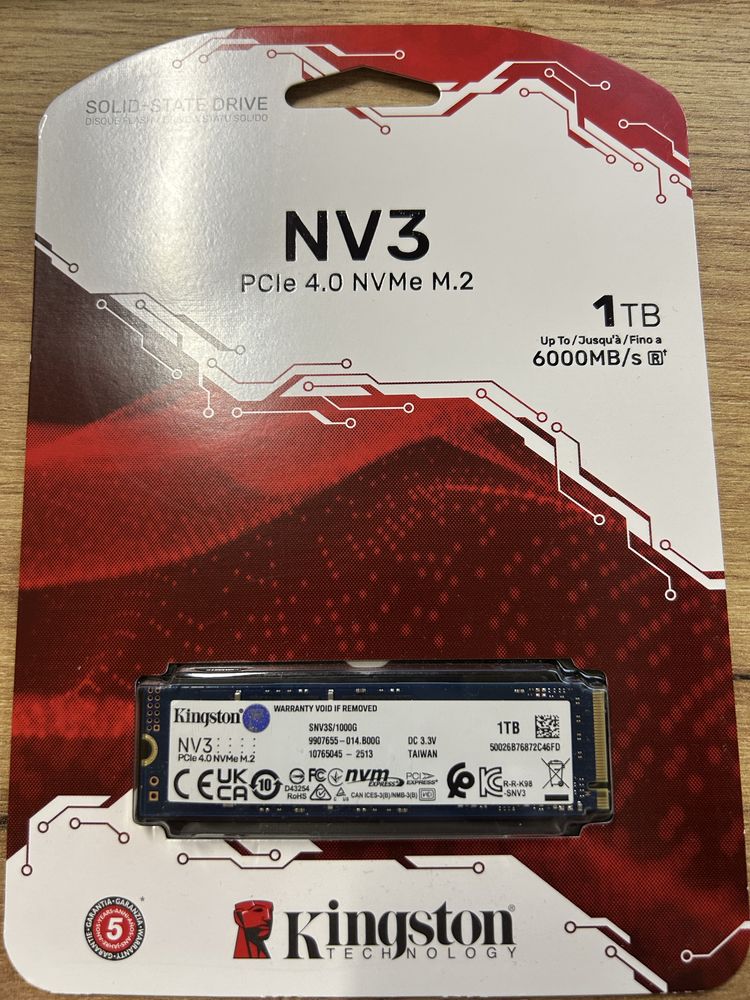 SSD диск Kingston NV3 1TB NVMe M.2