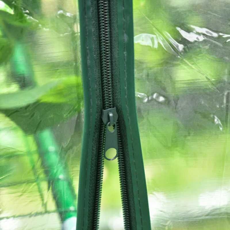 Estufa 43x143x195cm Transparente e Verde