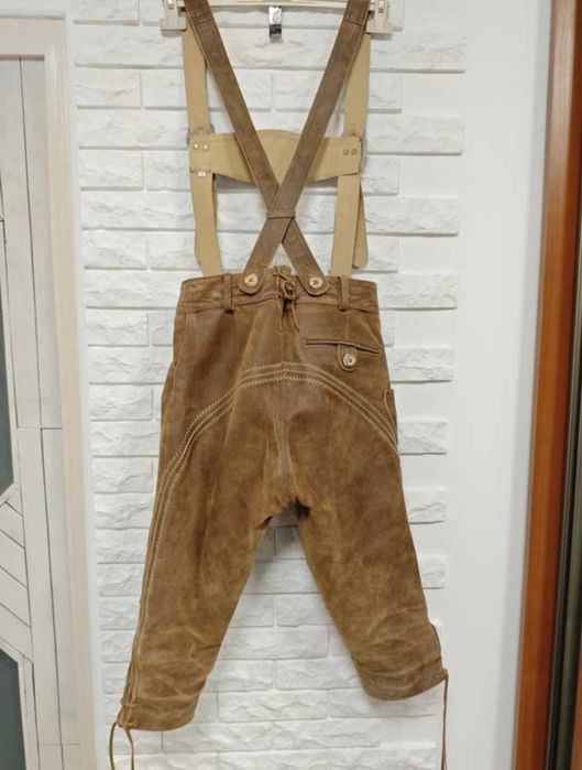 Marjo 42 / 44 р w 30 / 29 Herren Lederhose шорти баварські октоберфест
