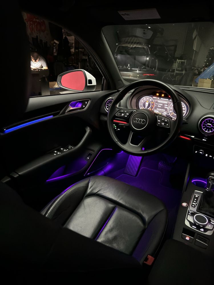 Комплект Ambient light Audi A3 V8 2015-2021 заміна декору+дифлектори