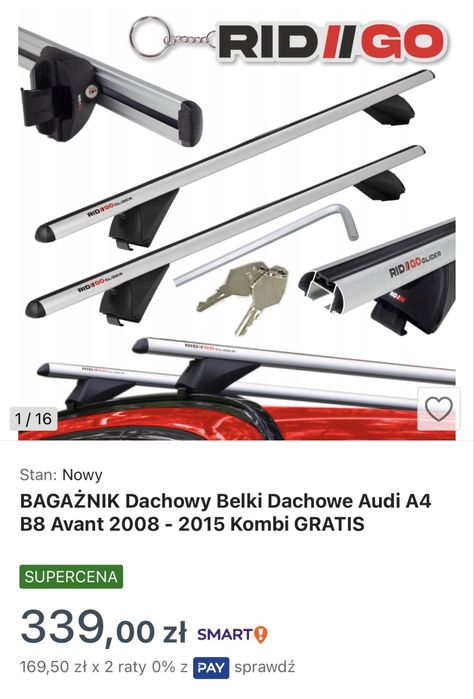 Sprzedam relingi dachowe - Belki