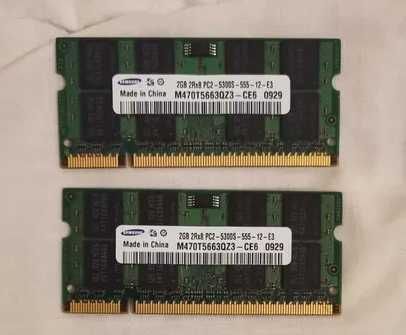 4gb ram ddr2 Samsung portátil