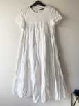 Zara biała ażurowa midi sukienka boho hafty