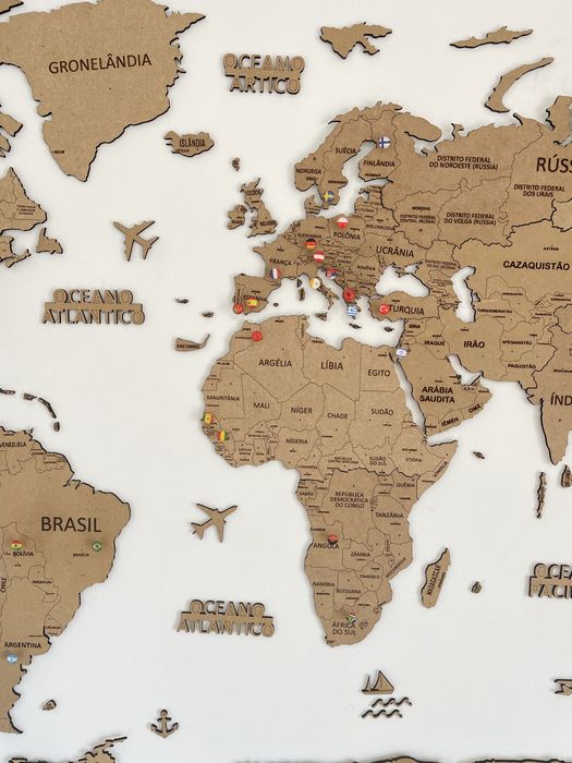 Mapa Mundo 2D (laser)
