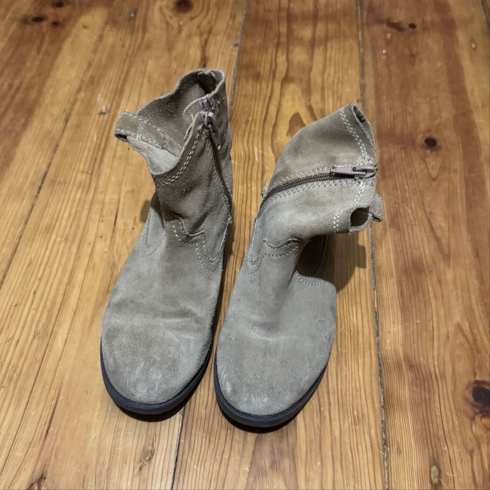 Botas de camurça Zara para menina t.30