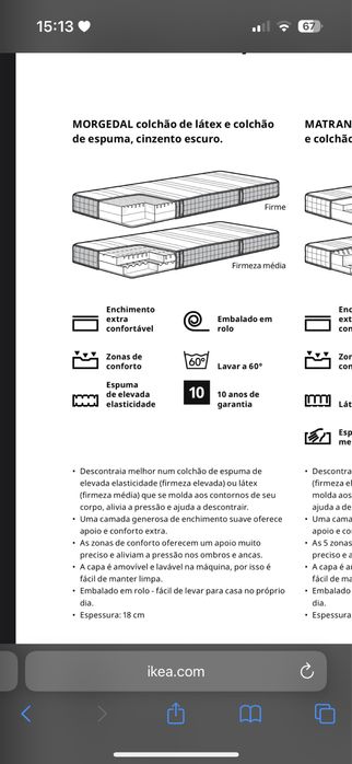 Colchão IKEA Morgedal