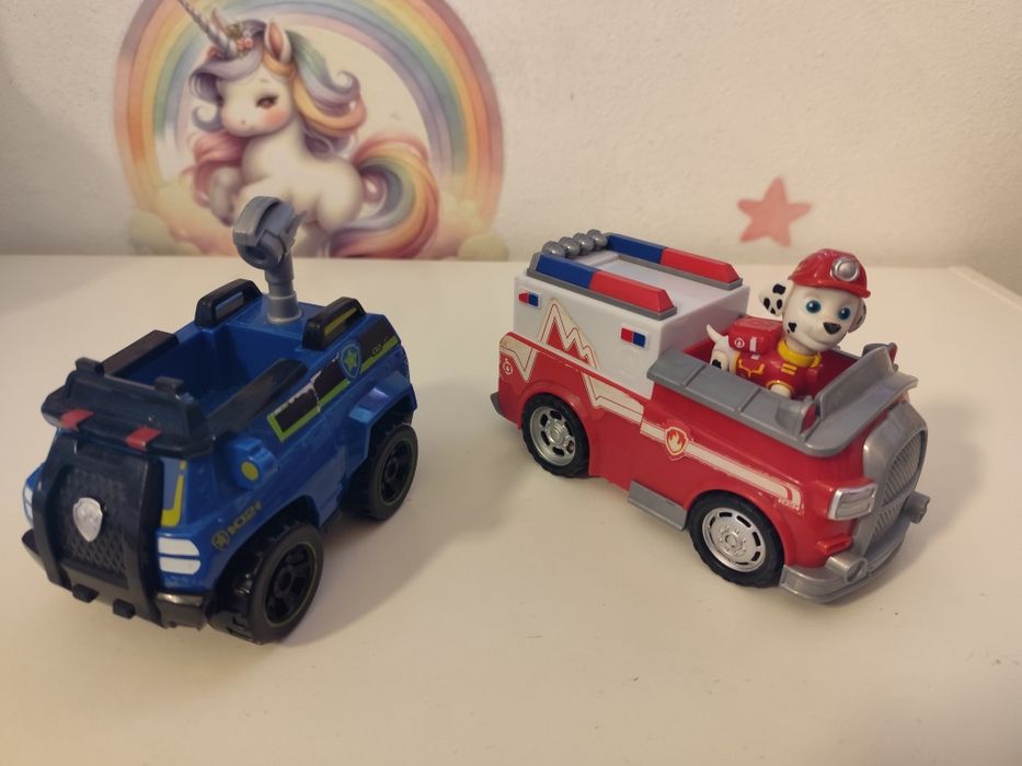Dois carros patrulha pata