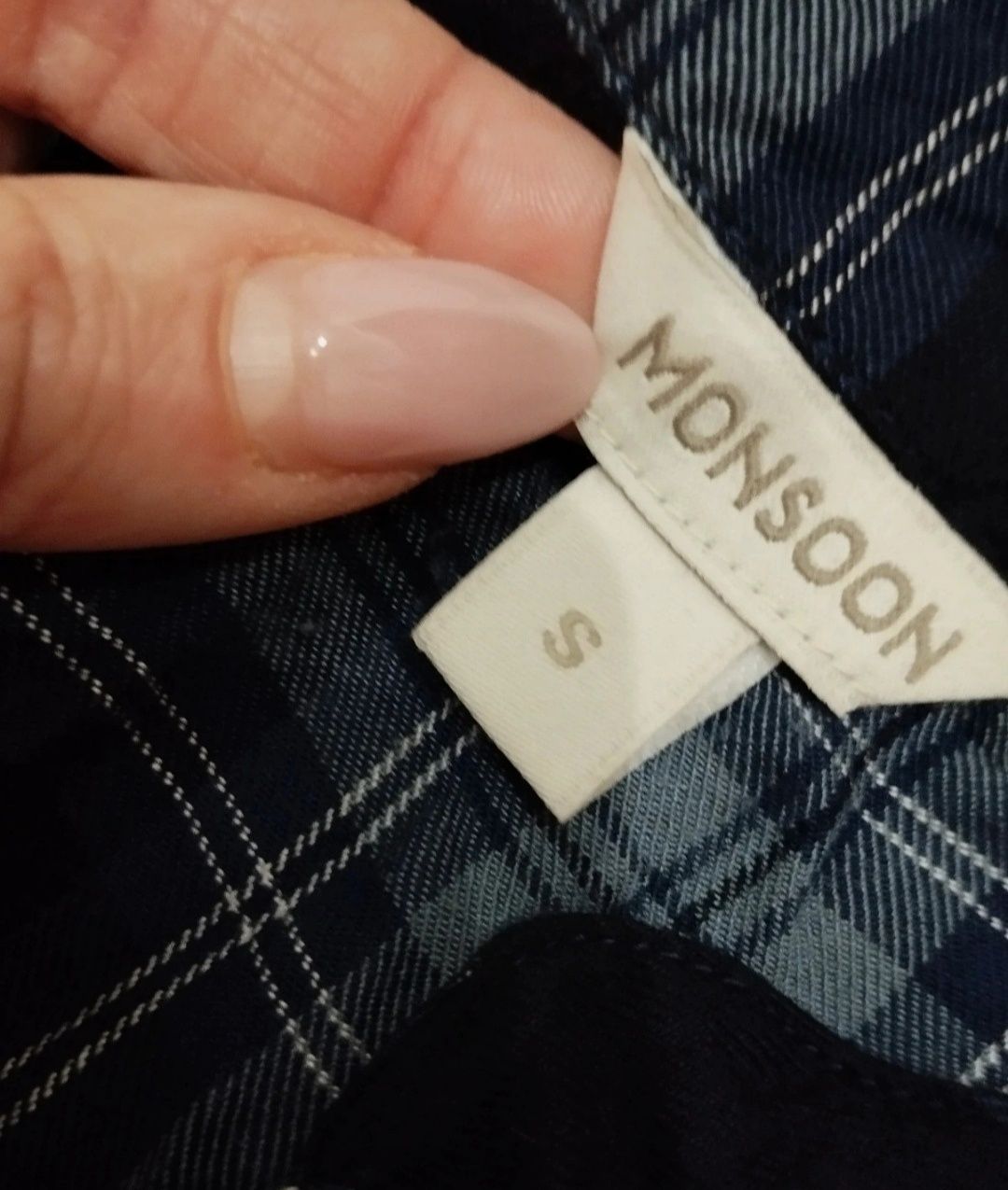 Sukienka midi w kratę Monsoon S
