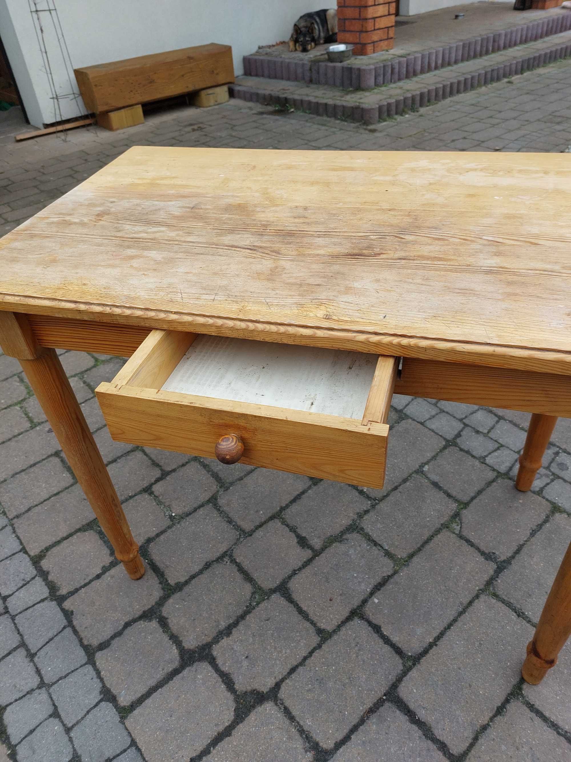 stół drewniany kuchenny do odnowienia