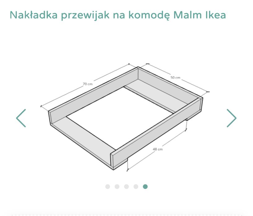 Przewijak na komode malm ikea