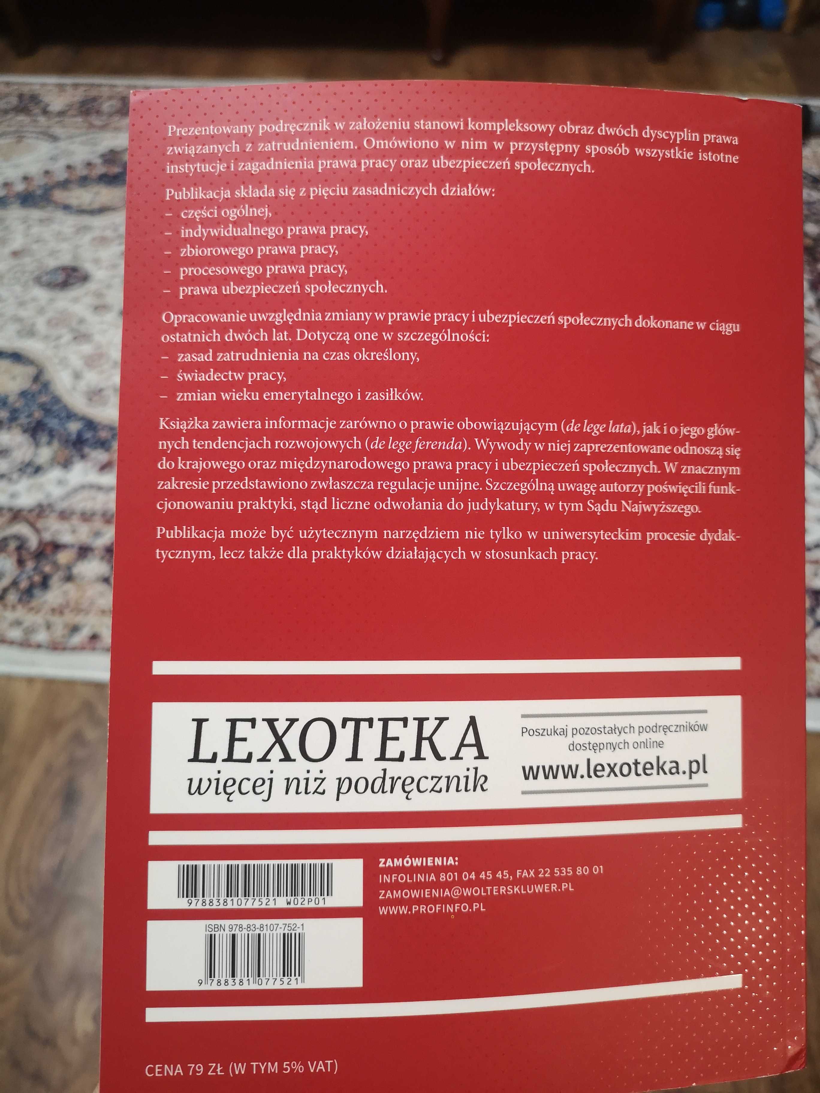 Książka Prawo Pracy i Ubezpieczeń Społecznych red. K. W. Baran 2017