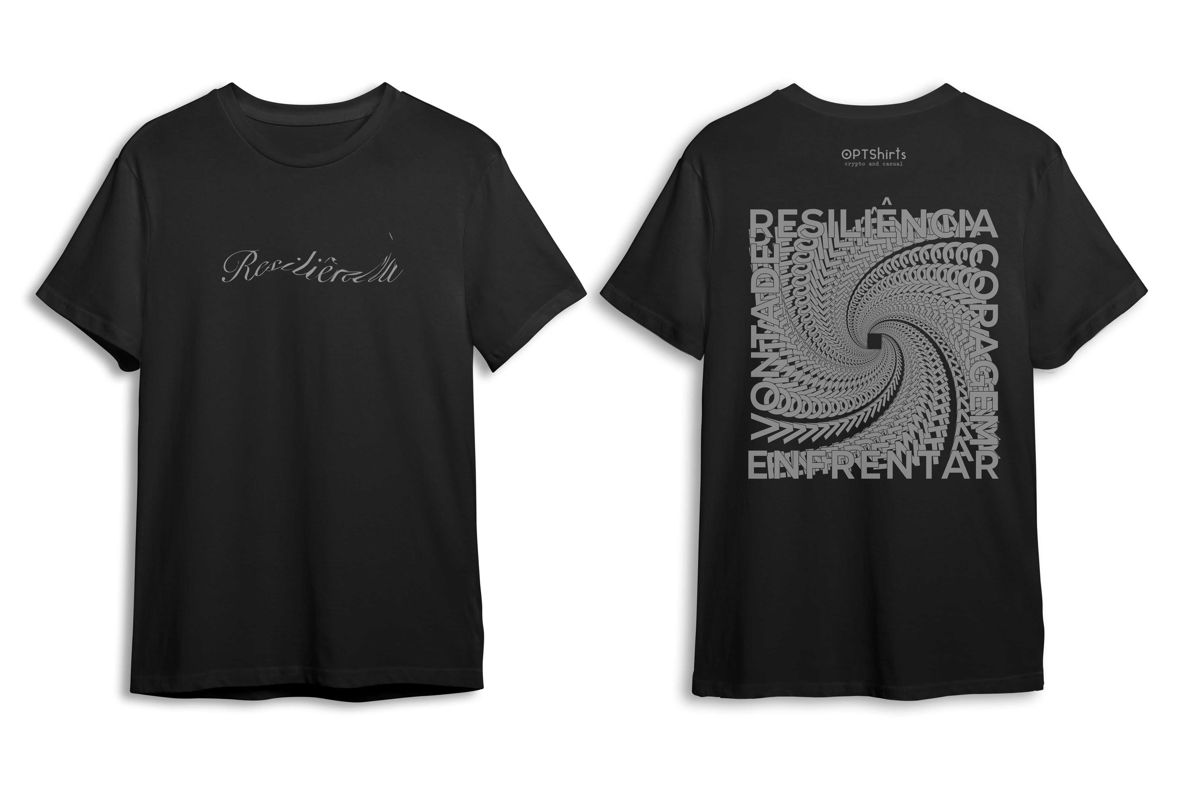 T-Shirt Personalizada (Resiliência) Tubular basica em Algodão orgânico