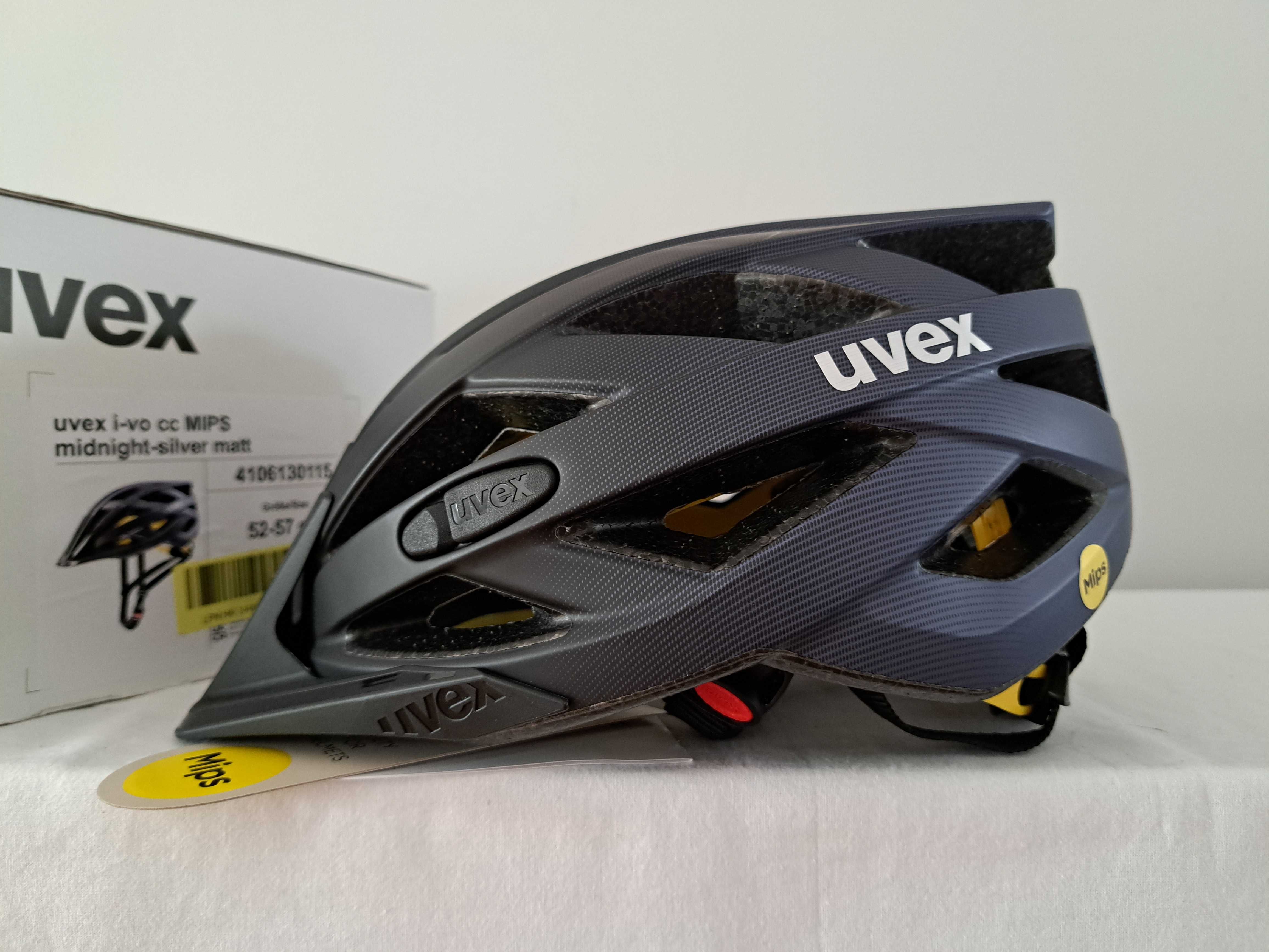 Kask rowerowy Uvex I-vo CC Mips Midnight Silver Matt M 52-57cm