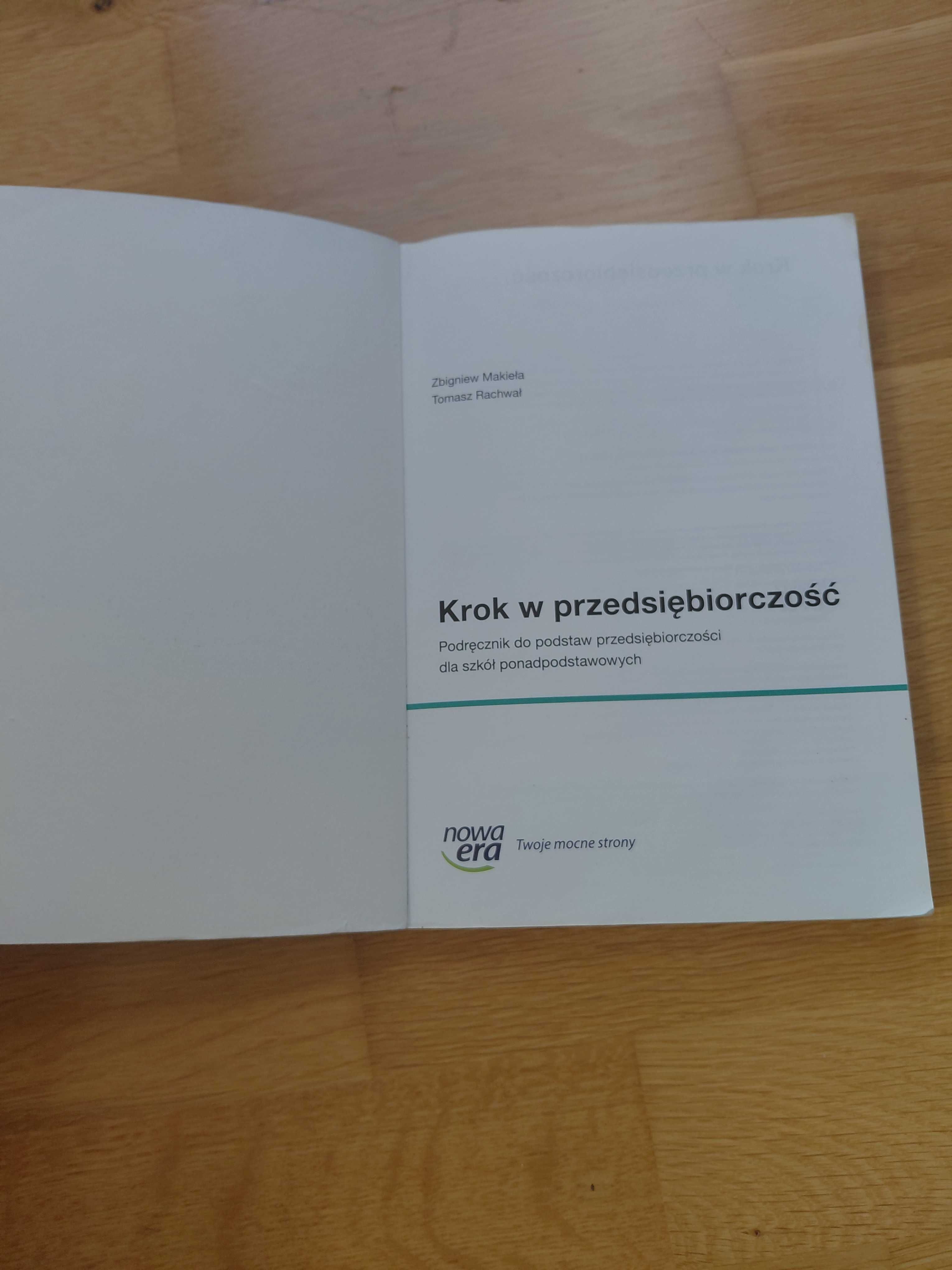Krok w przedsiębiorczość. Podręcznik. Nowa Era 2020