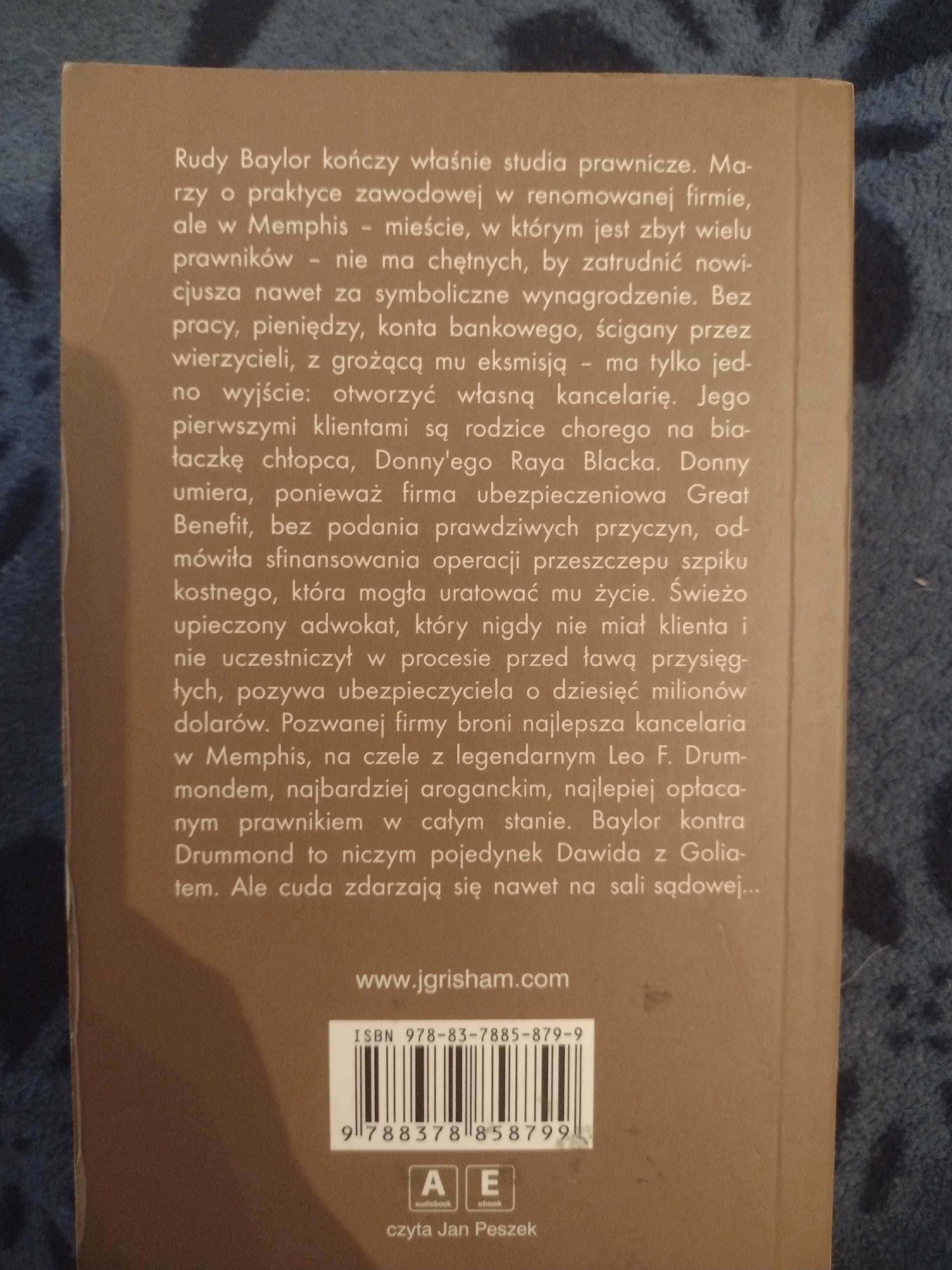 Książka "Zaklinacz deszczu" John Grisham