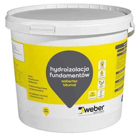 Weber Tec Bitumal Masa bitumiczno-lateksowa 10 kg/wiaderko