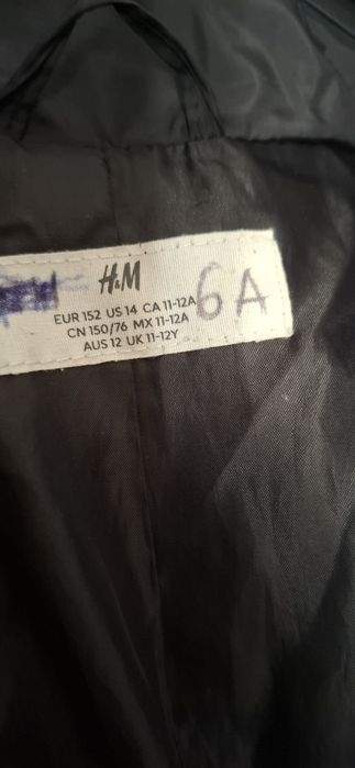 Kurtka H&M zimowa jesienna 2szt r.152