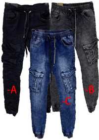 Spodnie męskie, jeansy męskie typu Joggery-Bojówki