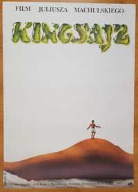 Kingsajz, Rybarczyk poszukiwany plakat filmowy 1988 RARE, Jerzy Stuhr