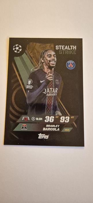 Karta Bradley Barcola TOPPS Match Attax
