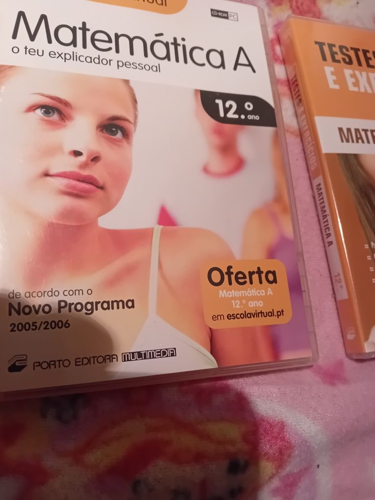 Conjunto de 2 Cds Rom Pc Matemática 12 Ano