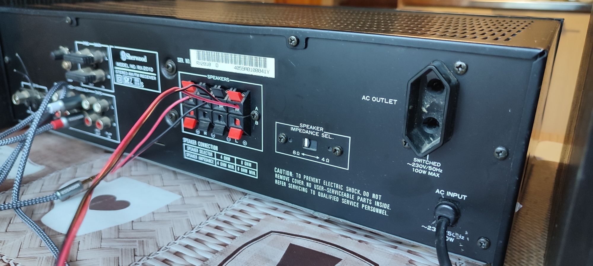 Sherwood RX-2010 i kolumny New Line 140