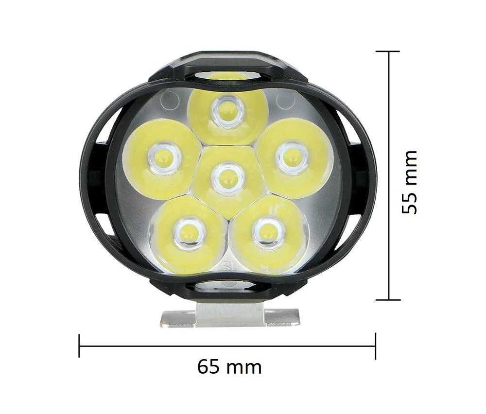Reflektory Światła LED do Motocykla Skutera Quadu