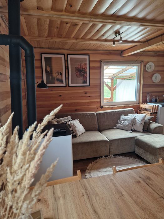 "Zaplecze Lasu" Domek całoroczny z Balią, drewniane domki jacuzzi