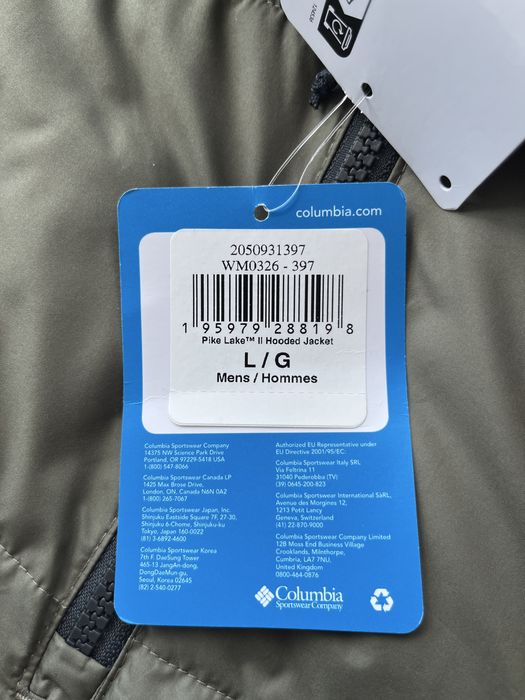 Оригінал Columbia (M,L,XL) Pike Lake 2 Зимова Куртка Пуховик Мужская