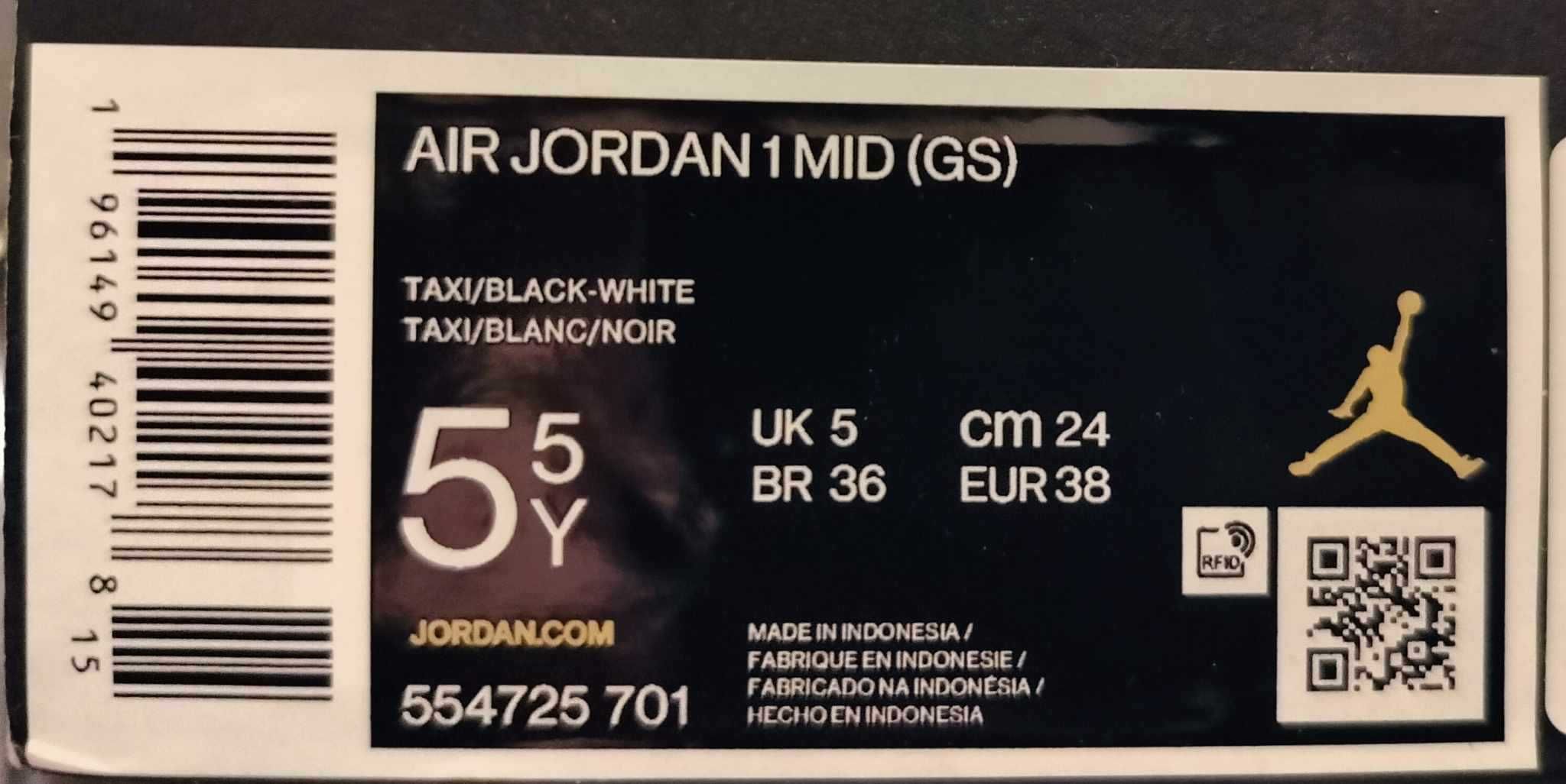 Jordan 1 Mid Taxi (GS)