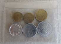 6 Moedas - - - - - - Miniaturas de Moedas Portuguesas