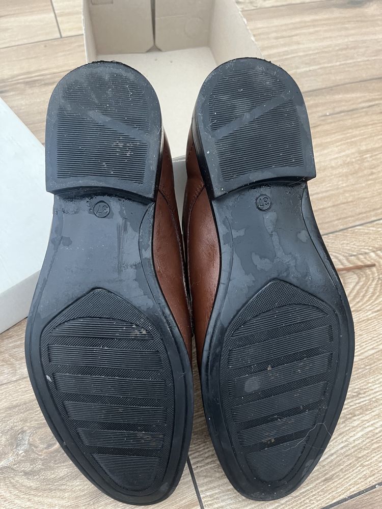 Buty chlopiece skorzane 37