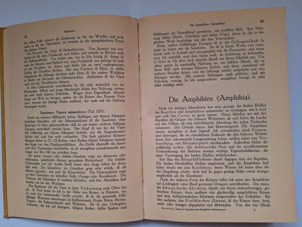 Die Reptilien und Amphibien Mitteleuropas von Dr.R. Sternfeld