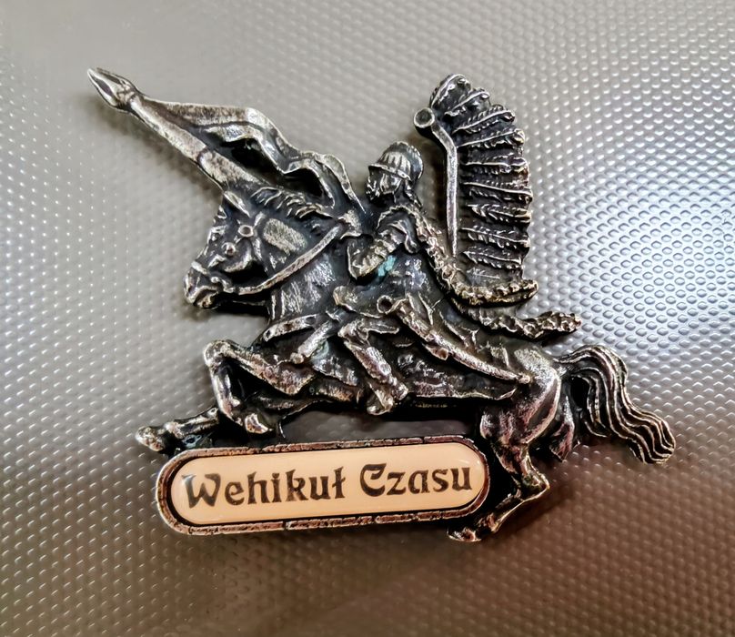 Wyjątkowy Metalowy Magnes - Polska Husaria "Wehikuł Czasu"
