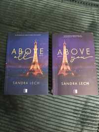 Zestaw książek Above You Above All Sandra Lech