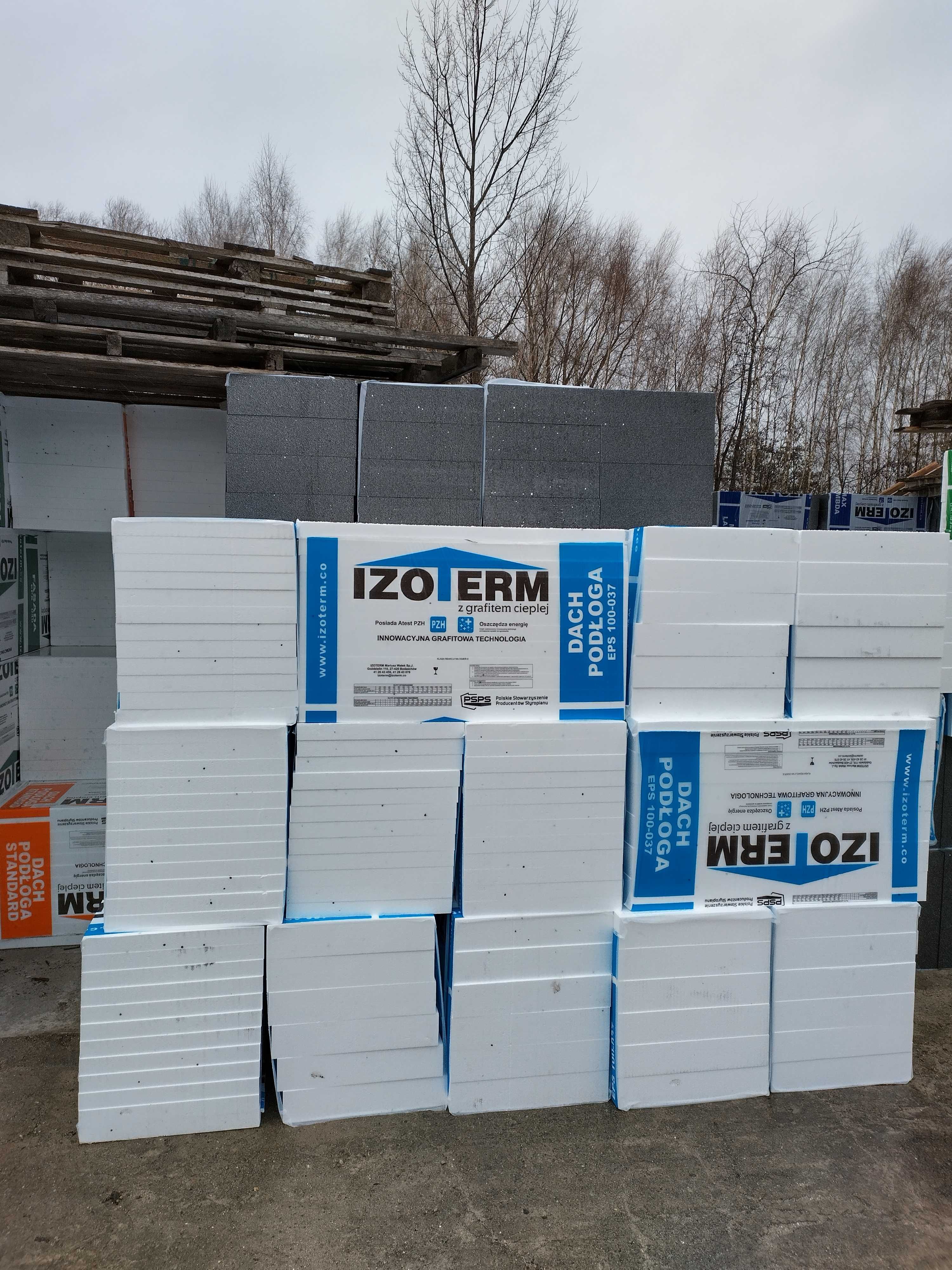 styropian dach podłoga  EPS-100 Izoterm 240 zł/m3 lambda 0,037