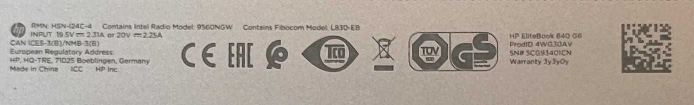 HP EliteBook 840 G6 16GB 512 SSD i5-8365U Nowa bateria Stacja dokująca