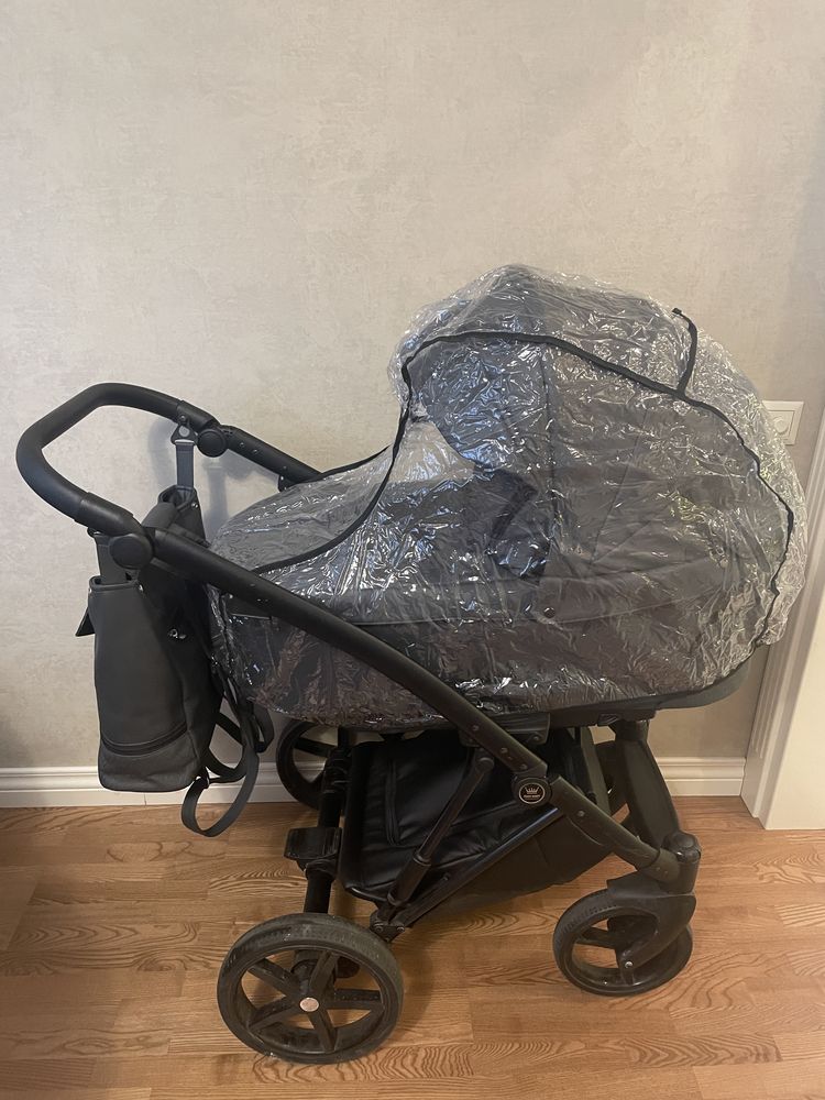 Сіра коляска tako baby exclusive prams 2 в 1